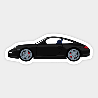 Porsche 911 997 Carrera S Black Lobster Claw Sticker